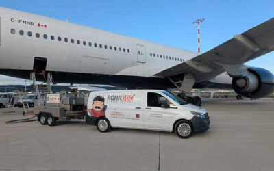 Rohrdoc hebt ab – Ein aussergewöhnlicher Einsatz am Flughafen Kloten ✈️🚛